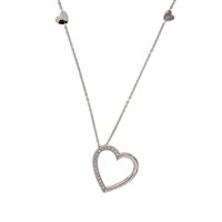 Collana Nicora Donna in Oro bianco Diamante 0.12 Ct CUGC-CUORE-OB - CUGC-CUORE-OB